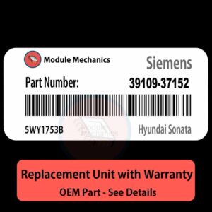 39109-37152  5WY1753B ECU - PLUG & PLAY |  Hyundai Sonata | ECM PCM BCM Engine Control Computer OEM