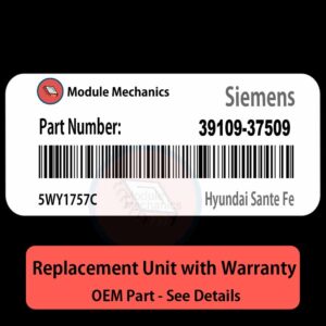 39109-37509  5WY1757C ECU - PLUG & PLAY |  Hyundai Sante Fe | ECM PCM BCM Engine Control Computer OEM