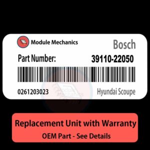 39110-22050  0261203023 ECU - PLUG & PLAY |  Hyundai Scoupe | ECM PCM BCM Engine Control Computer OEM