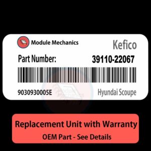 39110-22067  9030930005E ECU - PLUG & PLAY |  Hyundai Scoupe | ECM PCM BCM Engine Control Computer OEM