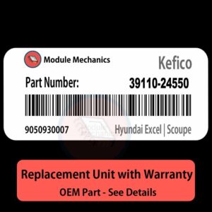 39110-24550  9050930007 ECU - PLUG & PLAY |  Hyundai Excel / Scoupe | ECM PCM BCM Engine Control Computer OEM