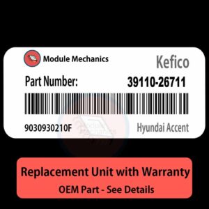 39110-26711  9030930210F ECU - PLUG & PLAY |  Hyundai Accent | ECM PCM BCM Engine Control Computer OEM