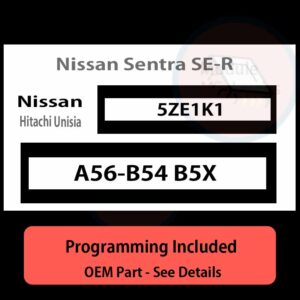 A56-B54 B5X  / 5ZE1K1 ECU with PROGRAMMING - VIN & Security | Nissan Sentra SE-R  | ECM PCM Engine Control Computer OEM