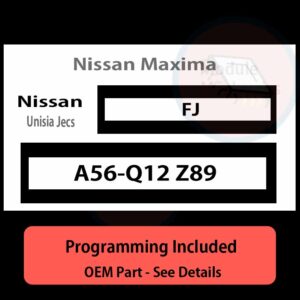 A56-Q12 Z89  / FJ ECU with PROGRAMMING - VIN & Security | Nissan Maxima  | ECM PCM Engine Control Computer OEM