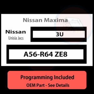 A56-R64 ZE8  / 3U ECU with PROGRAMMING - VIN & Security | Nissan Maxima  | ECM PCM Engine Control Computer OEM