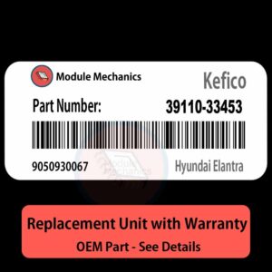 39110-33453  9050930067 ECU - PLUG & PLAY |  Hyundai Elantra  | ECM PCM BCM Engine Control Computer OEM