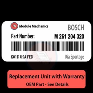 M 261 204 320 K01DUSAFED ECU - PLUG & PLAY |  Kia Sportage | ECM PCM BCM Engine Control Computer OEM