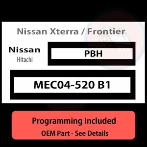 MEC04-520 B1 / PBH ECU with PROGRAMMING - VIN & Security | Nissan Xterra / Frontier  | ECM PCM Engine Control Computer OEM
