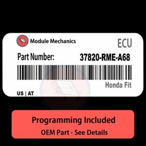 37820-RME-A68  / Factory ECU with PROGRAMMING - VIN & Security | Honda Fit  | ECM PCM Engine Control Computer OEM