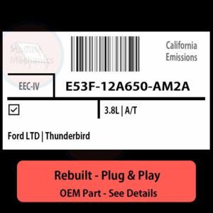 E53F-12A650-AM2A EEC-IV ECU - PLUG & PLAY |  Ford LTD | Thunderbird | ECM PCM BCM Engine Control Computer OEM