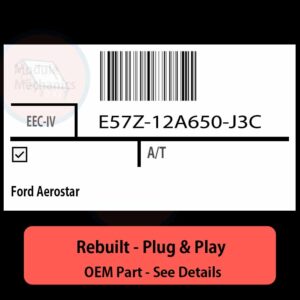 E57Z-12A650-J3C EEC-IV ECU - PLUG & PLAY |  Ford Aerostar | ECM PCM BCM Engine Control Computer OEM