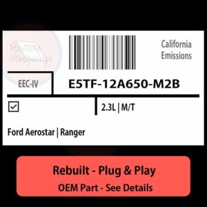 E5TF-12A650-M2B EEC-IV ECU - PLUG & PLAY |  Ford Aerostar | Ranger | ECM PCM BCM Engine Control Computer OEM