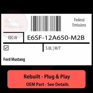 E6SF-12A650-M2B EEC-IV ECU - PLUG & PLAY |  Ford Mustang | ECM PCM BCM Engine Control Computer OEM