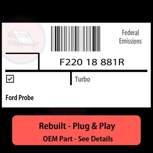 F220 18 881R Denso ECU - PLUG & PLAY |  Ford Probe | ECM PCM BCM Engine Control Computer OEM