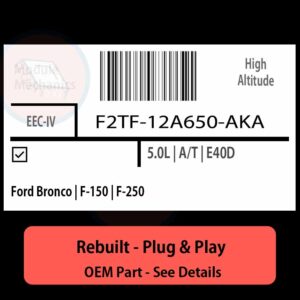 F2TF-12A650-AKA EEC-IV ECU - PLUG & PLAY |  Ford Bronco | F-150 | F-250 | ECM PCM BCM Engine Control Computer OEM