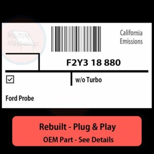 F2Y3 18 880 EEC-IV ECU - PLUG & PLAY |  Ford Probe | ECM PCM BCM Engine Control Computer OEM