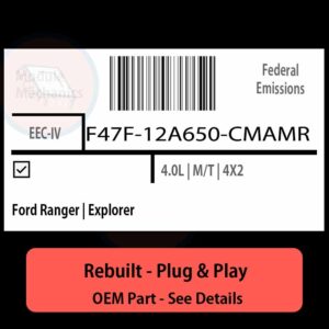F47F-12A650-CMAMR EEC-IV ECU - PLUG & PLAY |  Ford Ranger | Explorer | ECM PCM BCM Engine Control Computer OEM