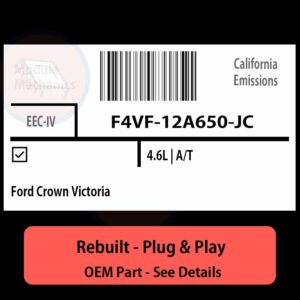 F4VF-12A650-JC EEC-IV ECU - PLUG & PLAY |  Ford Crown Victoria | ECM PCM BCM Engine Control Computer OEM