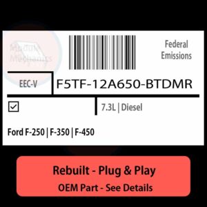 F5TF-12A650-BTDMR EECV ECU - PLUG & PLAY |  Ford F-250 | F-350 | F-450 | ECM PCM BCM Engine Control Computer OEM