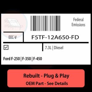 F5TF-12A650-FD EECV ECU - PLUG & PLAY |  Ford F-250 | F-350 | F-450 | ECM PCM BCM Engine Control Computer OEM