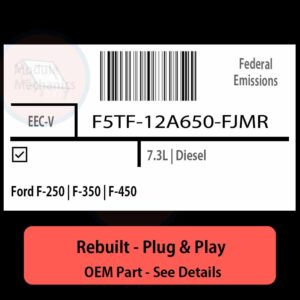 F5TF-12A650-FJMR EECV ECU - PLUG & PLAY |  Ford F-250 | F-350 | F-450 | ECM PCM BCM Engine Control Computer OEM