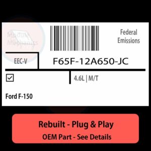 F65F-12A650-JC EECV ECU - PLUG & PLAY |  Ford F-150 | ECM PCM BCM Engine Control Computer OEM