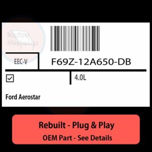 F69Z-12A650-DB EECV ECU - PLUG & PLAY |  Ford Aerostar | ECM PCM BCM Engine Control Computer OEM