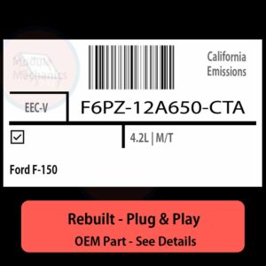 F6PZ-12A650-CTA EECV ECU - PLUG & PLAY |  Ford F-150 | ECM PCM BCM Engine Control Computer OEM