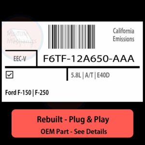 F6TF-12A650-AAA EECV ECU - PLUG & PLAY |  Ford F-150 | F-250 | ECM PCM BCM Engine Control Computer OEM