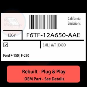 F6TF-12A650-AAE EECV ECU - PLUG & PLAY |  Ford F-150 | F-250 | ECM PCM BCM Engine Control Computer OEM