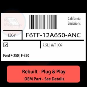F6TF-12A650-ANC EECV ECU - PLUG & PLAY |  Ford F-250 | F-350 | ECM PCM BCM Engine Control Computer OEM