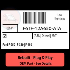 F6TF-12A650-ATA EECV ECU - PLUG & PLAY |  Ford F-250 | F-350 | F-450 | ECM PCM BCM Engine Control Computer OEM
