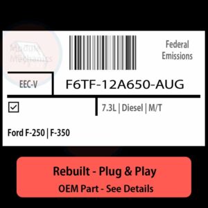 F6TF-12A650-AUG EECV ECU - PLUG & PLAY |  Ford F-250 | F-350 | ECM PCM BCM Engine Control Computer OEM