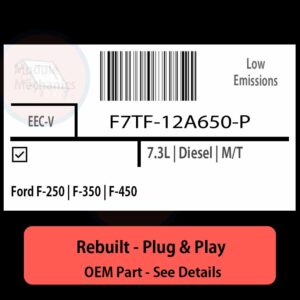 F7TF-12A650-P EECV ECU - PLUG & PLAY |  Ford F-250 | F-350 | F-450 | ECM PCM BCM Engine Control Computer OEM