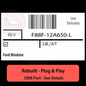 F88F-12A650-L EECV ECU - PLUG & PLAY |  Ford Windstar | ECM PCM BCM Engine Control Computer OEM