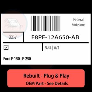 F8PF-12A650-AB EECV ECU - PLUG & PLAY |  Ford F-150 | F-250 | ECM PCM BCM Engine Control Computer OEM
