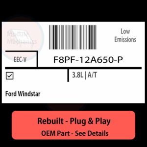 F8PF-12A650-P EECV ECU - PLUG & PLAY |  Ford Windstar | ECM PCM BCM Engine Control Computer OEM
