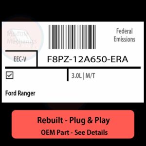 F8PZ-12A650-ERA EECV ECU - PLUG & PLAY |  Ford Ranger | ECM PCM BCM Engine Control Computer OEM