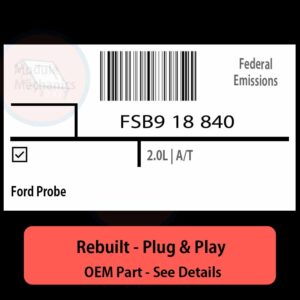 FSB9 18 840  Denso ECU - PLUG & PLAY |  Ford Probe | ECM PCM BCM Engine Control Computer OEM