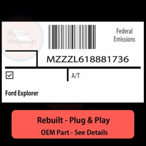 MZZZL618881736 Denso ECU - PLUG & PLAY |  Ford Explorer | ECM PCM BCM Engine Control Computer OEM