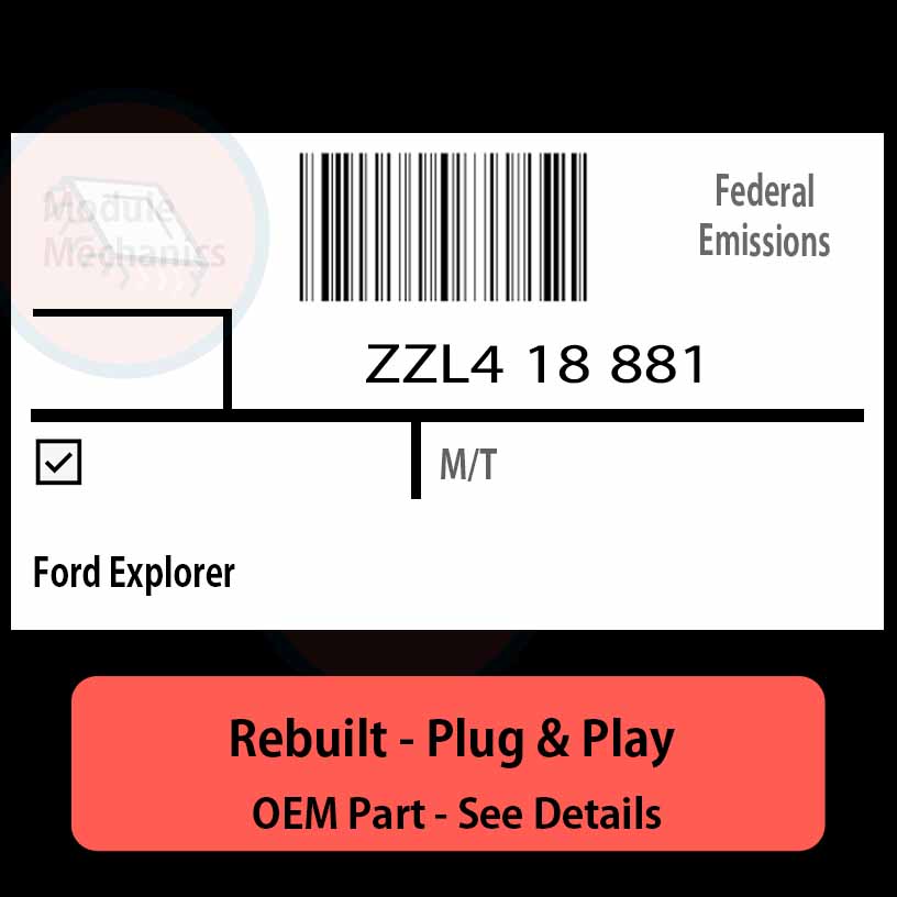 ZZL4 18 881 Denso ECU - PLUG & PLAY | Ford Explorer | ECM PCM BCM ...