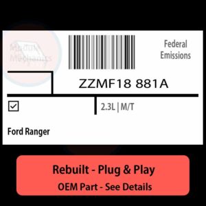 ZZMF18 881A Denso ECU - PLUG & PLAY |  Ford Ranger | ECM PCM BCM Engine Control Computer OEM