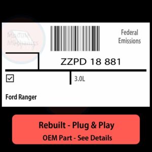 ZZPD 18 881 Denso ECU - PLUG & PLAY |  Ford Ranger | ECM PCM BCM Engine Control Computer OEM