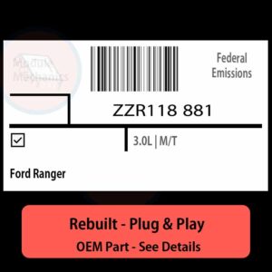 ZZR118 881 Denso ECU - PLUG & PLAY |  Ford Ranger | ECM PCM BCM Engine Control Computer OEM