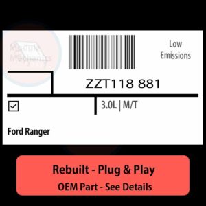 ZZT118 881 Denso ECU - PLUG & PLAY |  Ford Ranger | ECM PCM BCM Engine Control Computer OEM