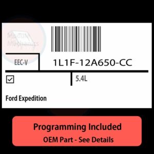 1L1F-12A650-CC / EEC-V ECU with PROGRAMMING - VIN & Security | Ford Expedition  | ECM PCM Engine Control Computer OEM