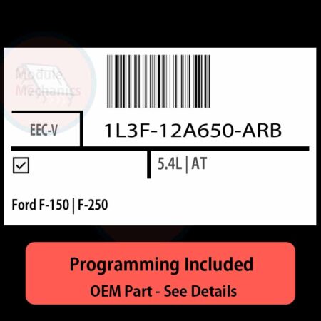 1L3F-12A650-ARB / EEC-V ECU with PROGRAMMING - VIN & Security | Ford F-150 | F-250  | ECM PCM Engine Control Computer OEM