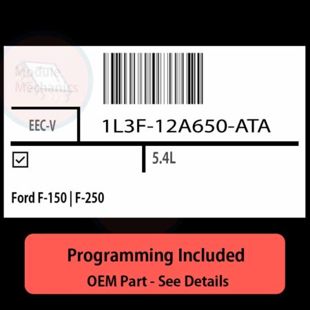 1L3F-12A650-ATA / EEC-V ECU with PROGRAMMING - VIN & Security | Ford F-150 | F-250  | ECM PCM Engine Control Computer OEM