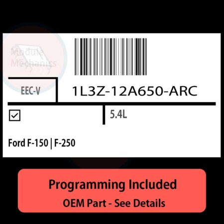 1L3Z-12A650-ARC / EEC-V ECU with PROGRAMMING - VIN & Security | Ford F-150 | F-250  | ECM PCM Engine Control Computer OEM