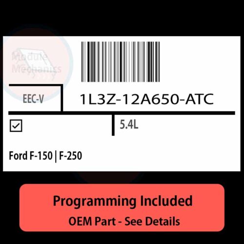 1L3Z-12A650-ATC / EEC-V ECU with PROGRAMMING - VIN & Security | Ford F-150 | F-250  | ECM PCM Engine Control Computer OEM